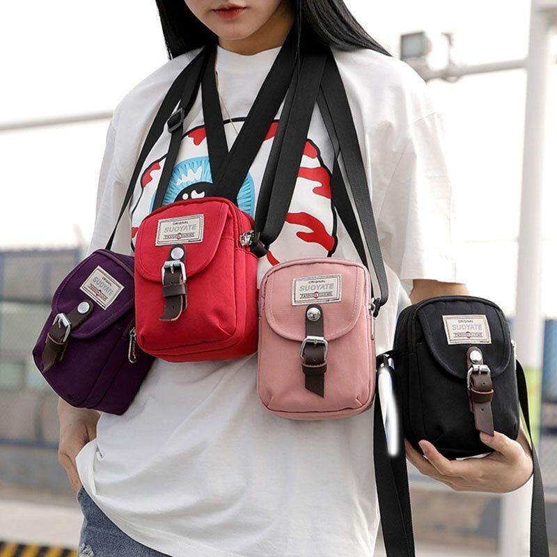 Herre Unisex Nylon Mini Nem At Bære Afslappet Skuldertaske Cross Body Taske