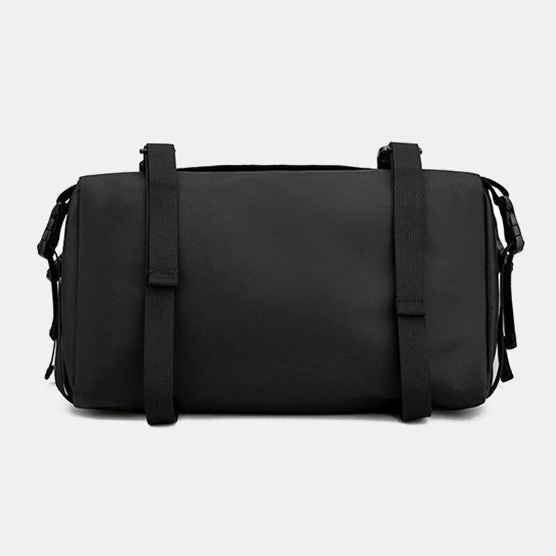 Unisex Mænd Med Stor Kapacitet Ryg Anti-tyveri Lomme Crossbody Tasker Minimalistisk Spænde Nylon Messenger Bag Skuldertaske